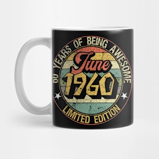 born June 1960 Vintage Gift Mug